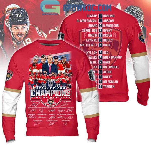 Florida Panthers Hockey Team Stanley Cup 2024 Winner Hoodie Shirts