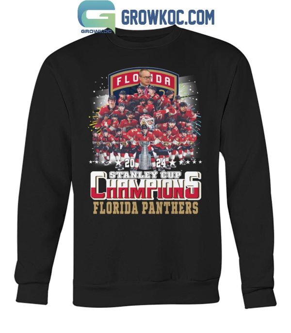 Florida Panthers Hockey Team Stanley Cup Champions 2024 T-Shirt