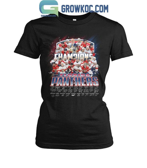 Florida Panthers NHL Stanley Cup Champions Fan Celebrating T-Shirt