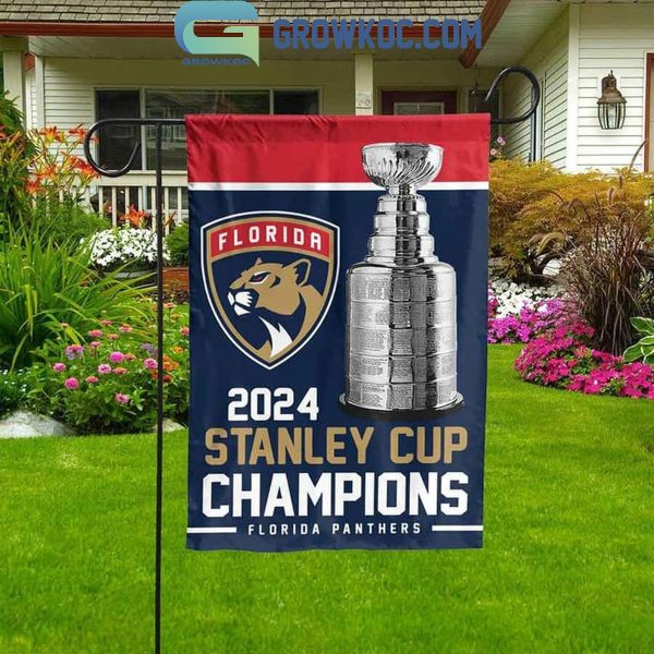 Florida Panthers Stanley Cup 2024 Champions Fan House Garden Flag