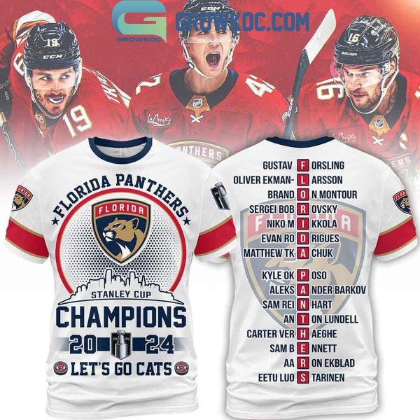 Florida Panthers Stanley Cup 2024 Champions Let’s Go Cats Hoodie Shirts