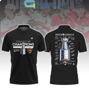 Florida Panthers Stanley Cup Champions 2024 Players Signature Polo Shirts