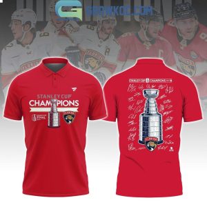 Florida Panthers Stanley Cup Champions 2024 Polo Shirts