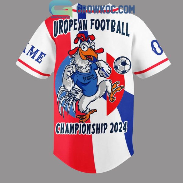 France Team European Football Championship UEFA EURO 2024 Personalized Baseball Jersey