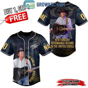George Strait The King At Kyle Field Personalized Baseball Jersey