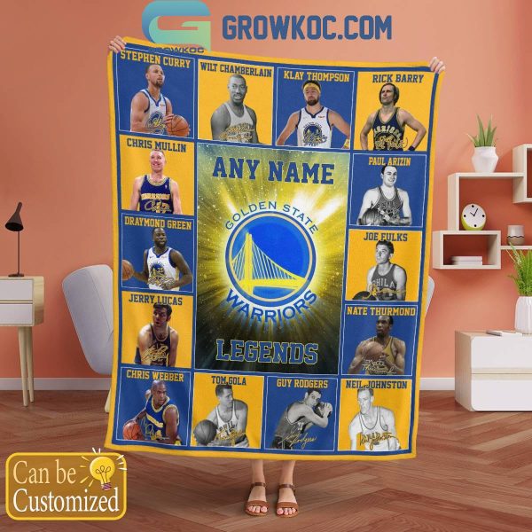 Golden State Warriors Legends 2024 Fan Personalized Fleece Blanket Quilt