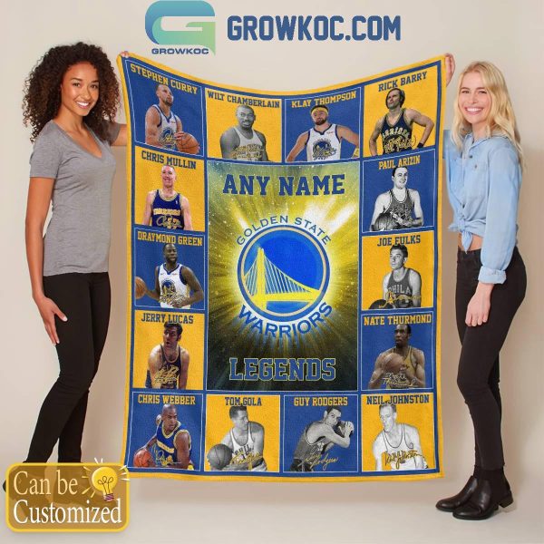 Golden State Warriors Legends 2024 Fan Personalized Fleece Blanket Quilt