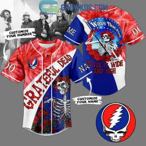 Grateful Dead Wave That Flag Wide And High Personalized Baseball Jersey