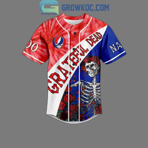 Grateful Dead Wave That Flag Wide And High Personalized Baseball Jersey