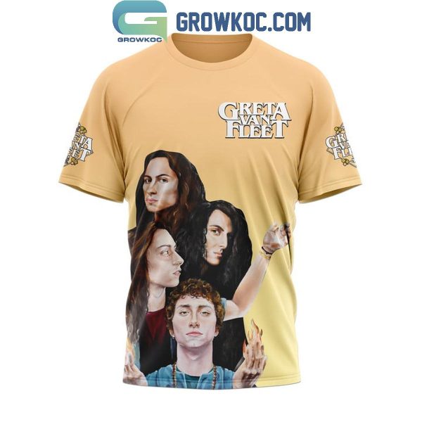 Greta Van Fleet Kiss The Sun Fight The Fire Hoodie Shirts