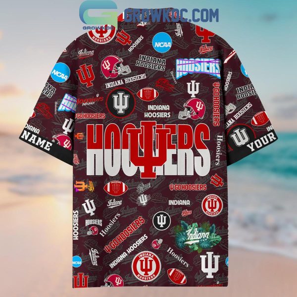 Indiana Hoosiers Solgan Go Hoosiers True Fan Spirit Personalized Hawaiian Shirts