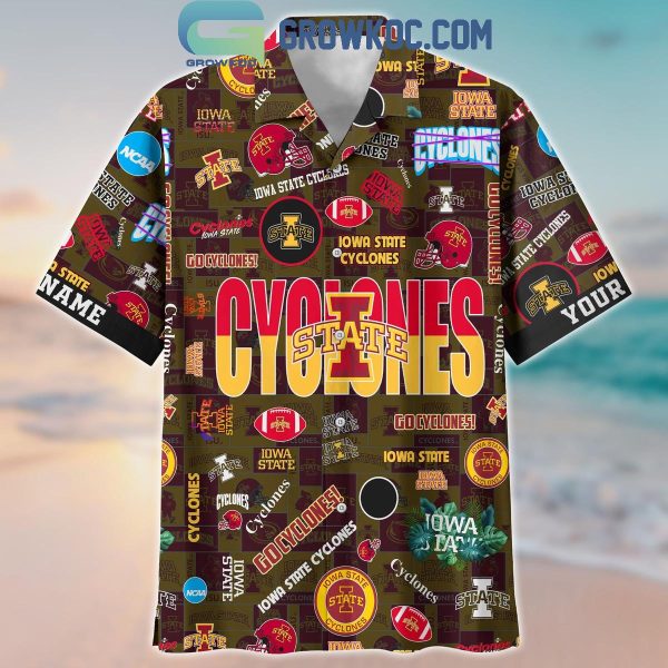 Iowa State Cyclones Solgan Go Cyclones True Fan Spirit Personalized Hawaiian Shirts