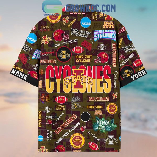 Iowa State Cyclones Solgan Go Cyclones True Fan Spirit Personalized Hawaiian Shirts