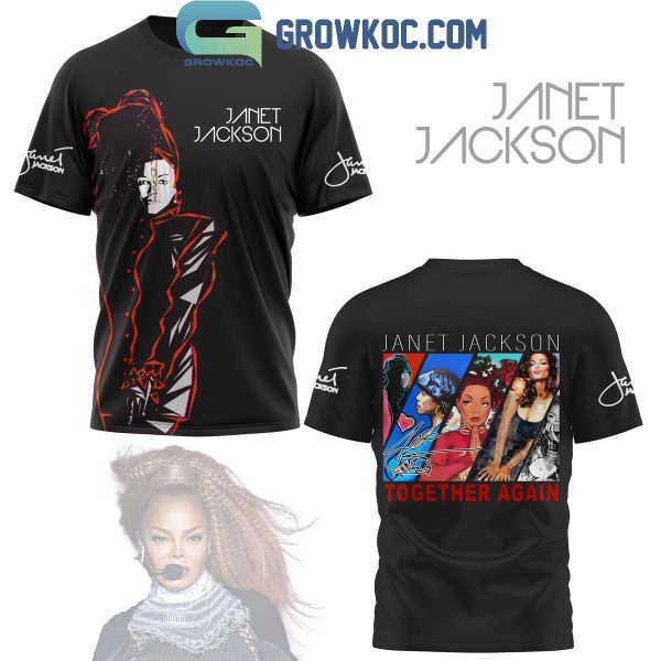 Janet Jackson Together Again Comeback Tour 2024 Fan Song Hoodie Shirts