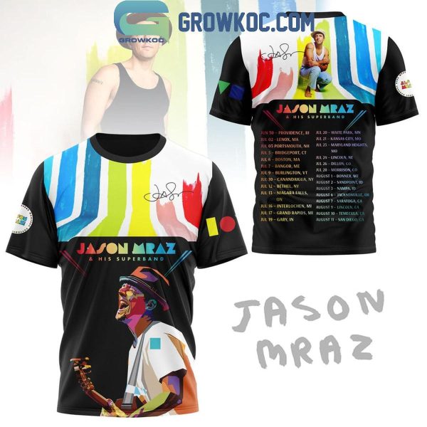 Jason Mraz And His Supetband Tour 2024 Fan Hoodie T-Shirt