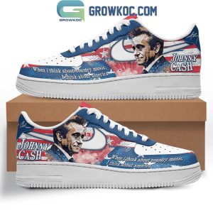 Johnny Cash About Country Music I Think About America Air Force 1 Shoes