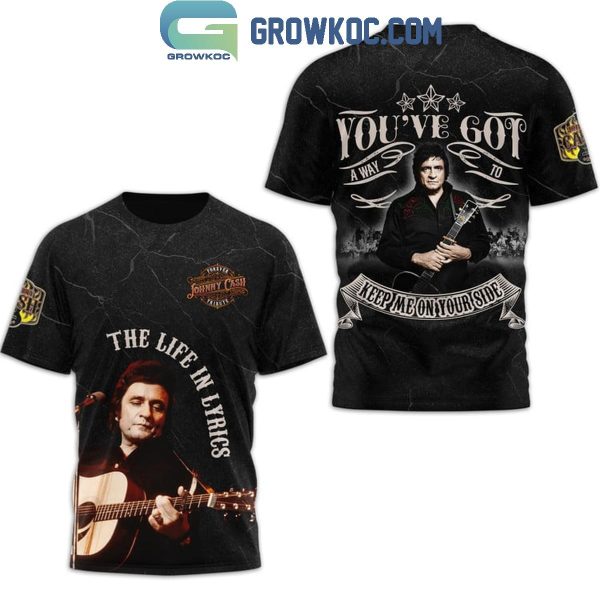 Johnny Cash The Life In Lyrics Fan Hoodie T-Shirt