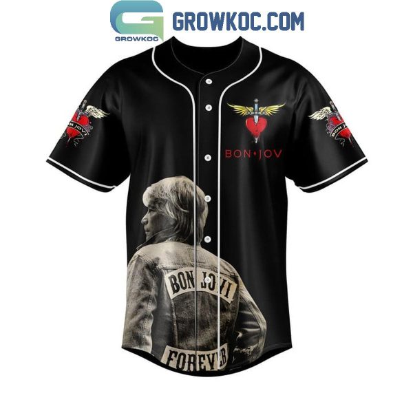 Jon Bon Jovi Forever Legendary In My Heart Personalized Baseball Jersey