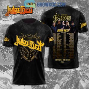 Judas Priest Invincible Shield Tour 2024 With Special Guests Schedule Hoodie Shirts