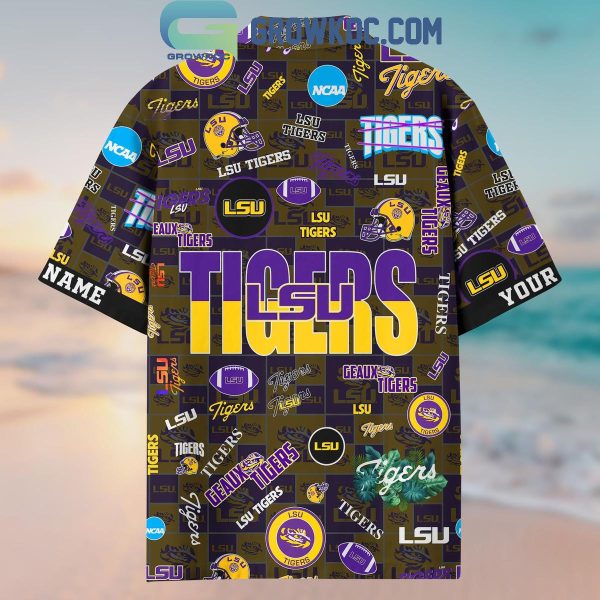 LSU TIGERS Solgan Geaux Tigers True Fan Spirit Personalized Hawaiian Shirts