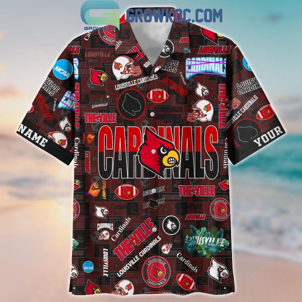 Louisville Cardinals Solgan The Ville True Fan Spirit Personalized Hawaiian Shirts