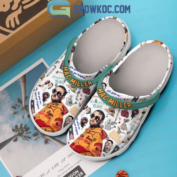 Mac Miller Life Goes On Days Get Brighter Fan Crocs Clogs