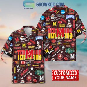 Maryland Terrapins Solgan Go Terps True Fan Spirit Personalized Hawaiian Shirts