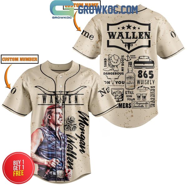 Morgan Wallen 7 Summers 865 Whiskey Personalized Baseball Jersey