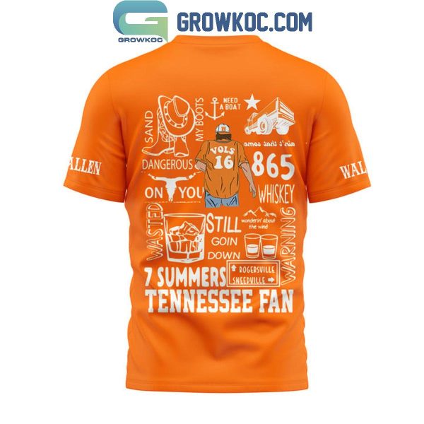 Morgan Wallen Tennessee Volunteers 7 Summers Tennessee Fan Hoodie T-Shirt