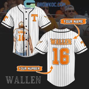 Morgan Wallen Tennessee Volunteers Fan Personalized Baseball Jersey