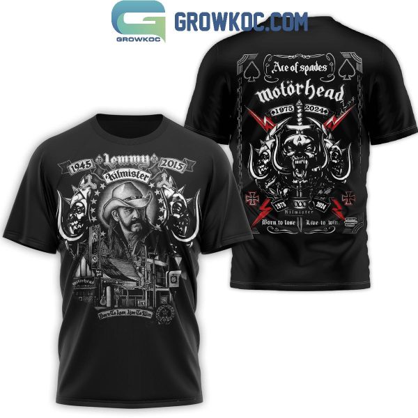 Motorhead Lemmy 1945-2015 Kilmister Fan Rock Hoodie Shirts