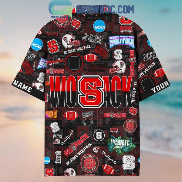 NC State Wolfpack Solgan Go Pack True Fan Spirit Personalized Hawaiian Shirts