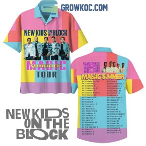New Kids On The Blocks Having Magic Summer Tour 2024 With Fan Hawaiian Shirts