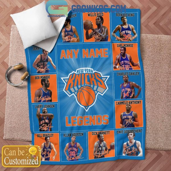 New York Knicks Legends 2024 Fan Personalized Fleece Blanket Quilt