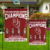 Oklahoma Sooners 2024 NCAA Softball National Champions Four-Peat Flag