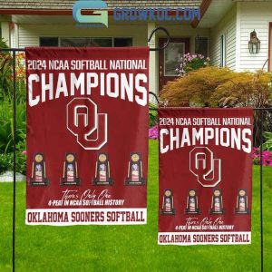 Oklahoma Sooners 2024 Softball National Champions 4-Peat Flag