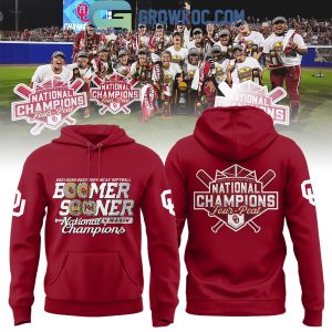 Oklahoma Sooners 4-In-A-Row 2024 National Champions Softball 4-Peat Hoodie Shirts