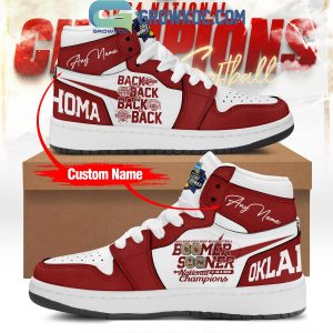 Oklahoma Sooners Champions Boomer Sooner 2024 Personalized Air Jordan 1 Shoes