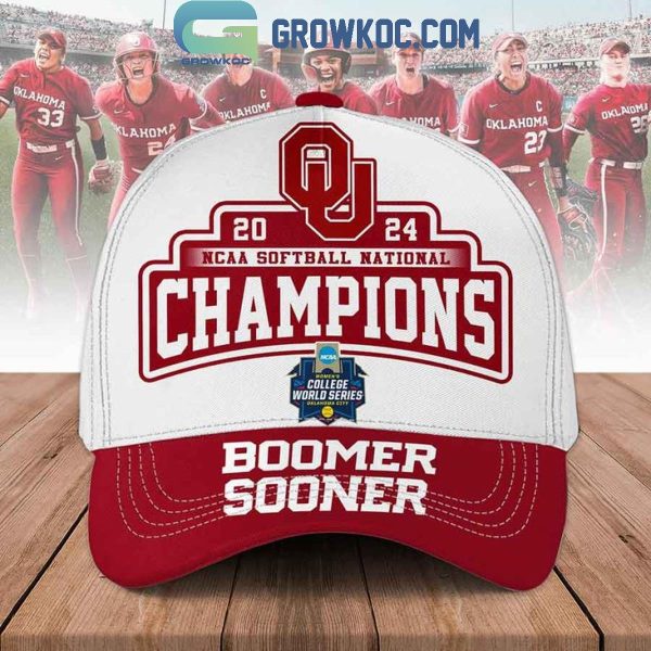 Oklahoma Sooners NCAA Softball National Champions Boomer Sooner 2024 Cap