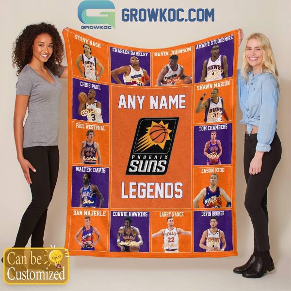 Phoenix Suns Legends 2024 Fan Personalized Fleece Blanket Quilt
