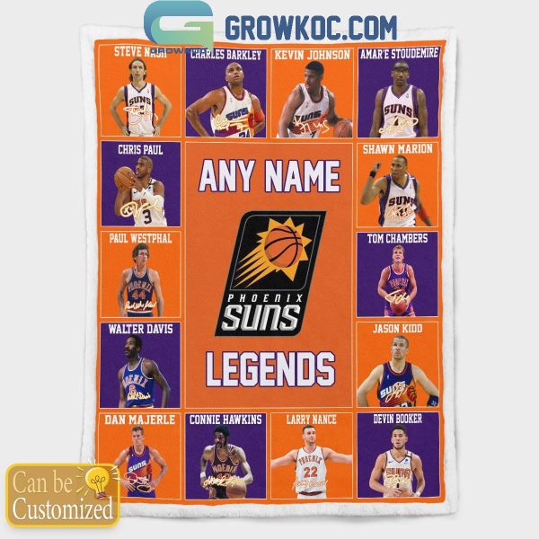 Phoenix Suns Legends 2024 Fan Personalized Fleece Blanket Quilt