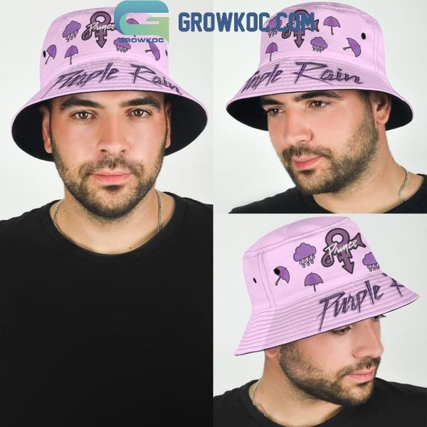 Prince In Love With Purple Rain Bucket Hat