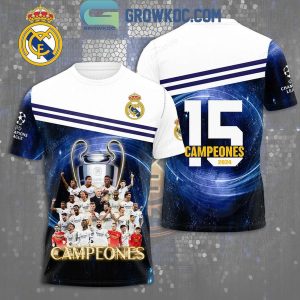 Real Madrid Champions League Final London 2024 15 Times Winner Hoodie Shirts