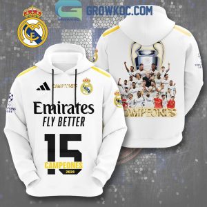 London 2024 Real Madrid Champions League 15th Fly Better Hoodie Shirts