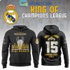 Real Madrid The 15th Champions League Title Players Signature Hoodie Shirts