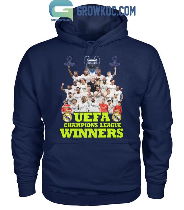 Real Madrid UEFA Champions League Winners 2024 T Shirt