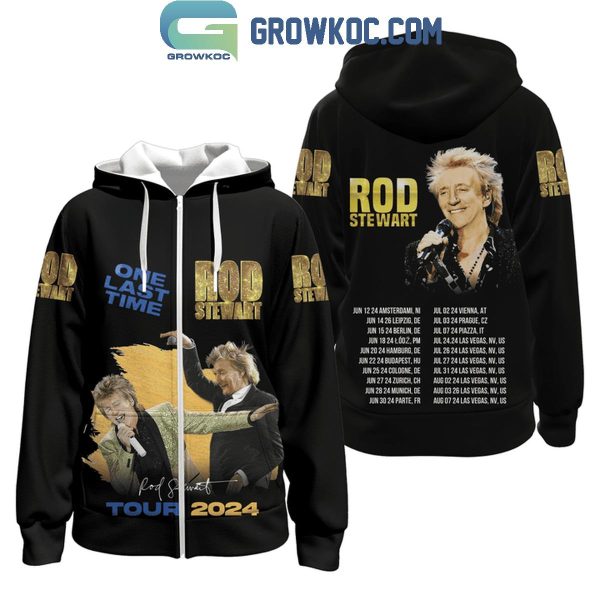 Rod Stewart One Last Time Tour 2024 Fan Hoodie T-Shirt