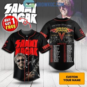 Sammy Hagar Anthony Satriani Bonham 2024 Tour Personalized Baseball Jersey
