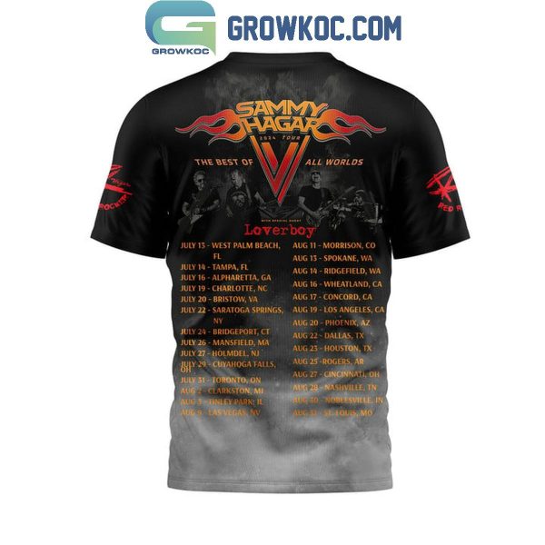 Sammy Hager 2024 Tour With Schedule Fan Hoodie T-Shirt