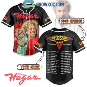 Sammy Hager 2024 Tour With Schedule Personalized Baseball Jersey